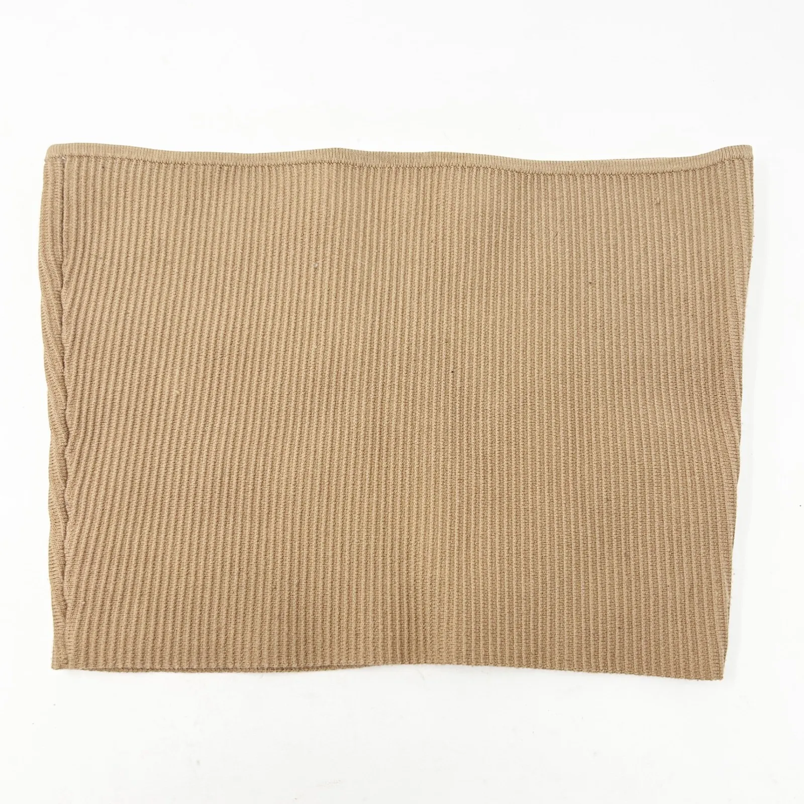 Aritzia Babaton‎ Ribbed Sculpt Knit Essamba Tube Top Honey Beige Womens Size M - Image 2