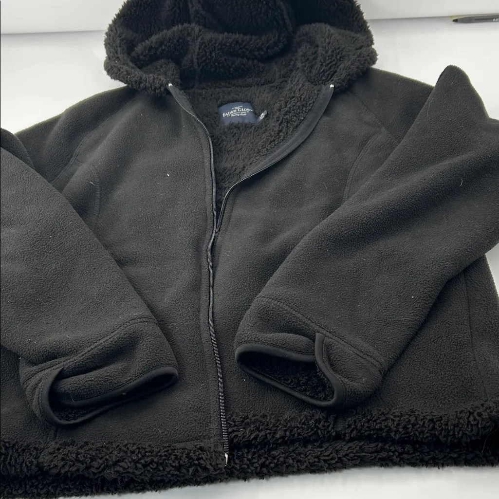 Faded Glory  Charcoal Fleece Jacket - Image 7