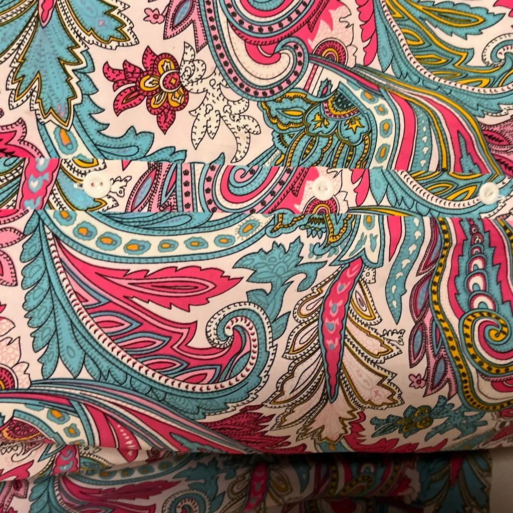 SHEIN Multicolor Paisley Button Down Shirt - Image 4