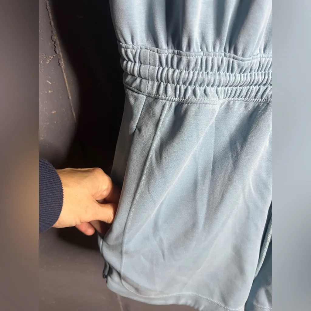 Athleta Seasoft Romper in Light Blue.  Size Small - Image 7