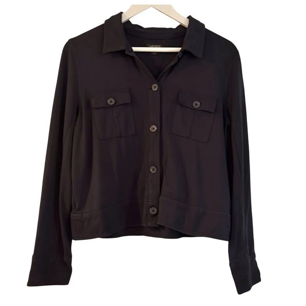 J. Jill wearever collection navy light knit jacket small Blue Size M - Image 2