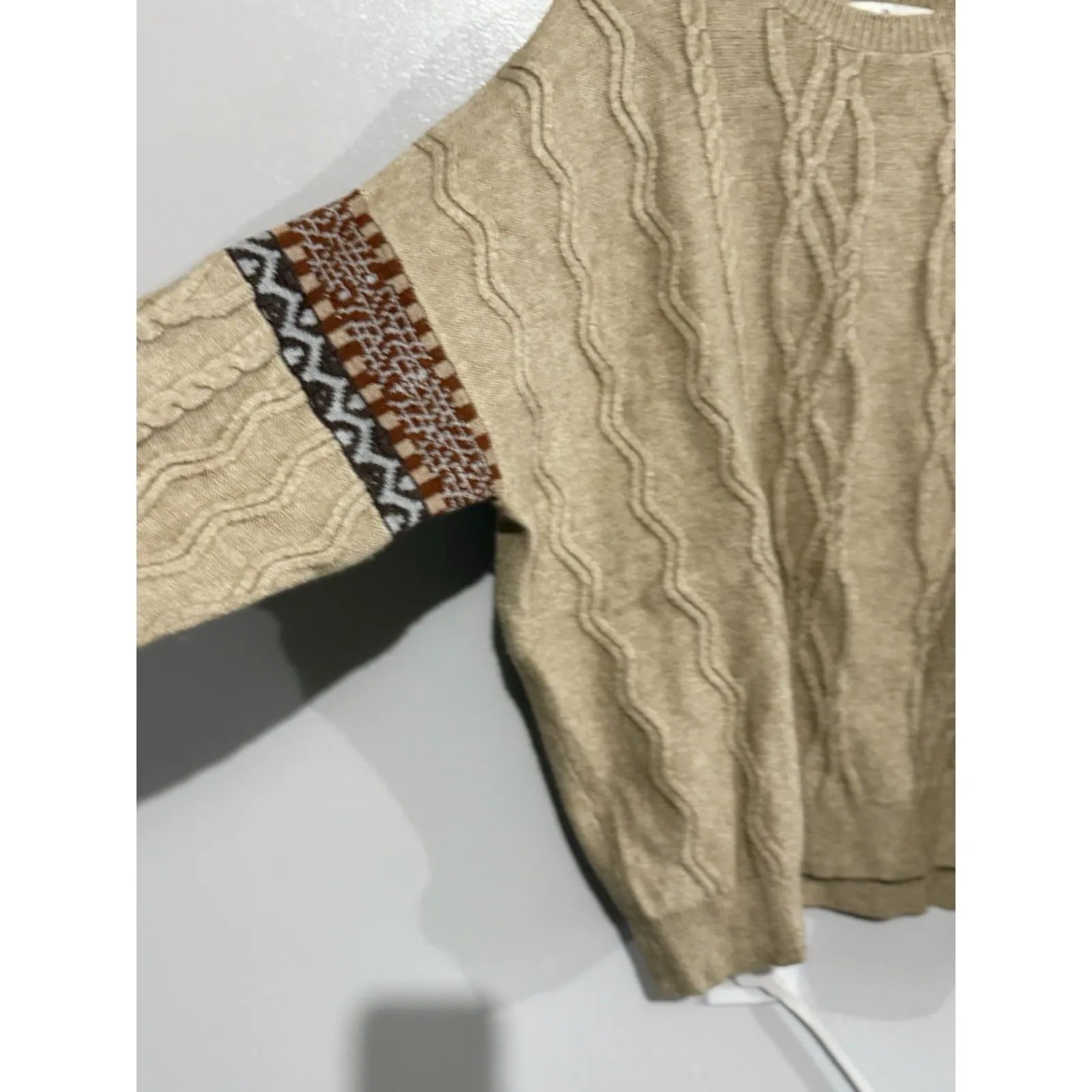 Palila San Francisco Women's Cable Knit Sweater Size L/XL Size L - Image 2