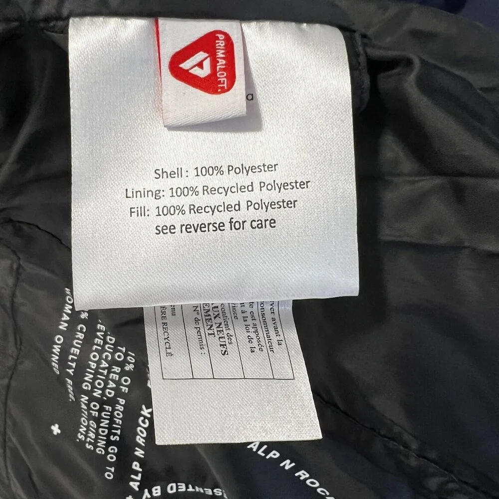 NEW Alp N Rock ANR Sz XL Peal Puffer II Crop Jacket Navy Blue - Image 9