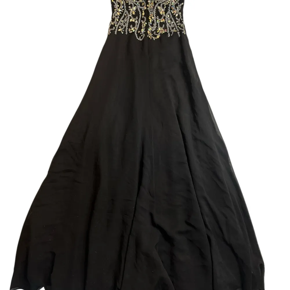 Milano Formals Mermaid Chiffon Beaded Prom Dresses - Image 3