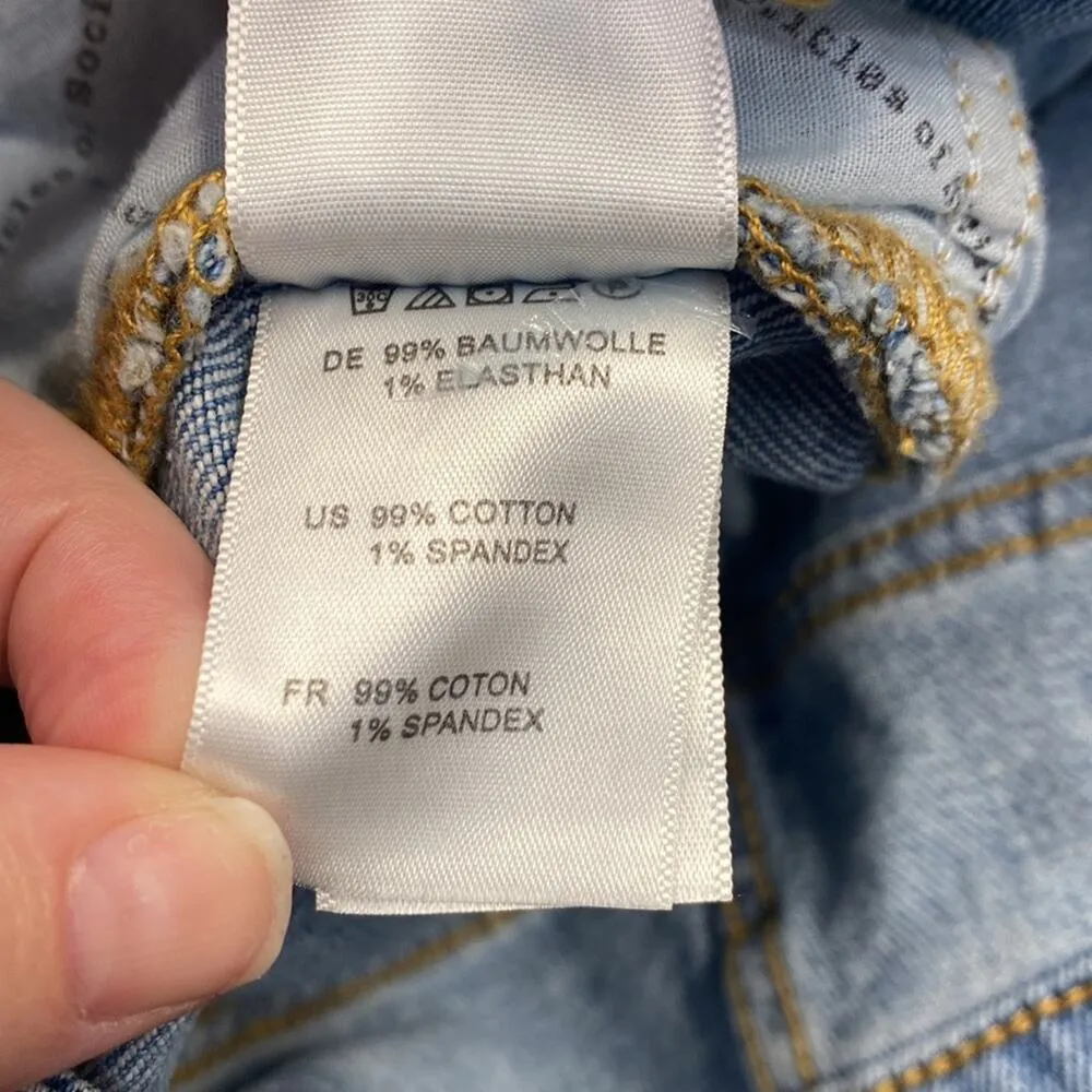 NWT Articles of Society Womens Hi Rise Ziggy Denim Cut Off Shorts  size 30 (b17 - Image 4