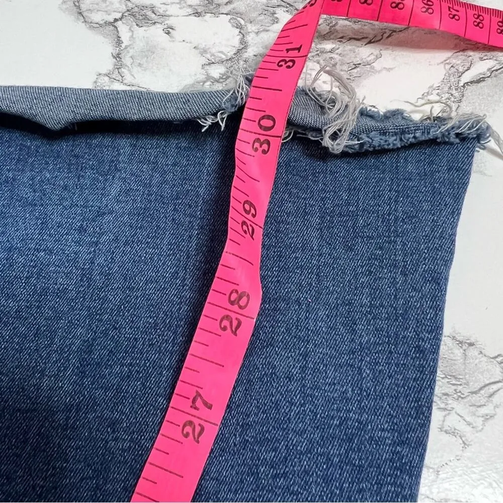 Free People Just Float On Flare High Rise Waist Jeans Jericho Blue Sz 28 - Image 6