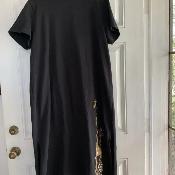 Vintage 90's‎ CITÉ Giraffe Black T - Image 5