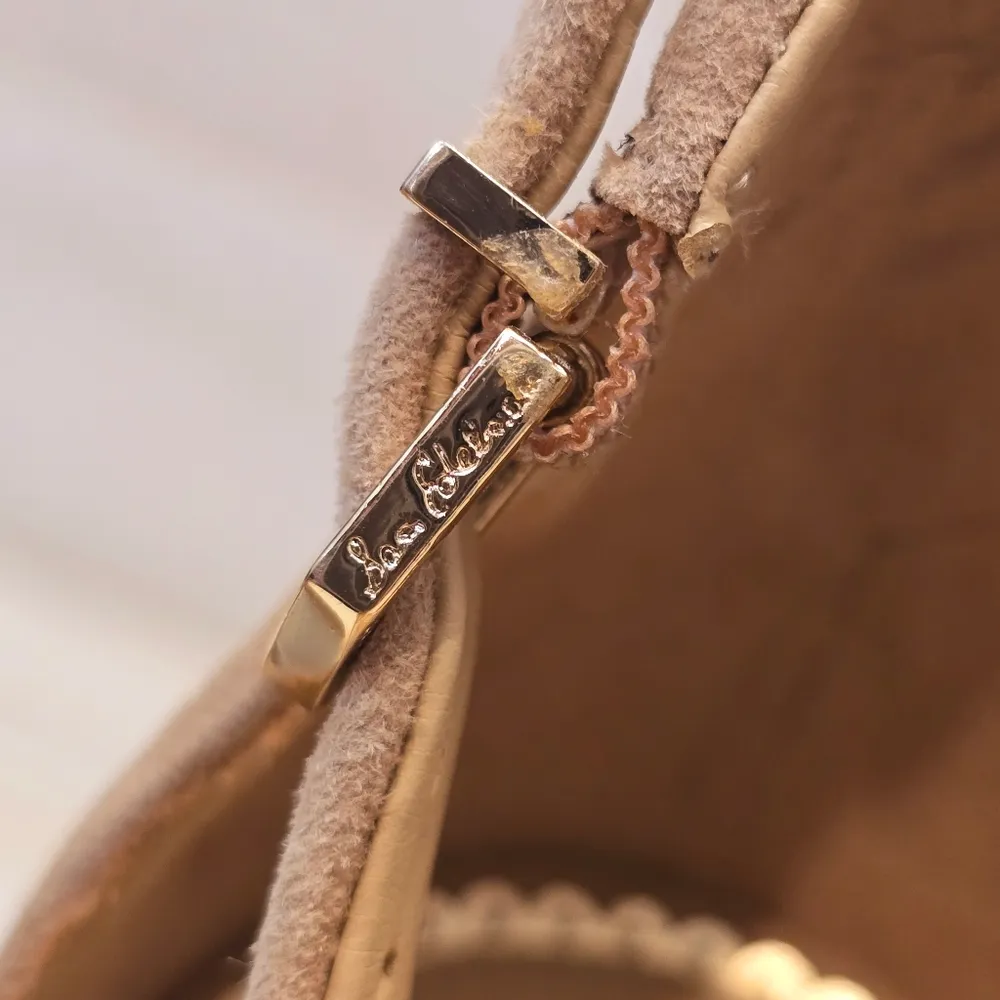 {10} Sam Edelman Yancy Block Heel Ankle Strap Sandal in Golden Caramel Suede - Image 9