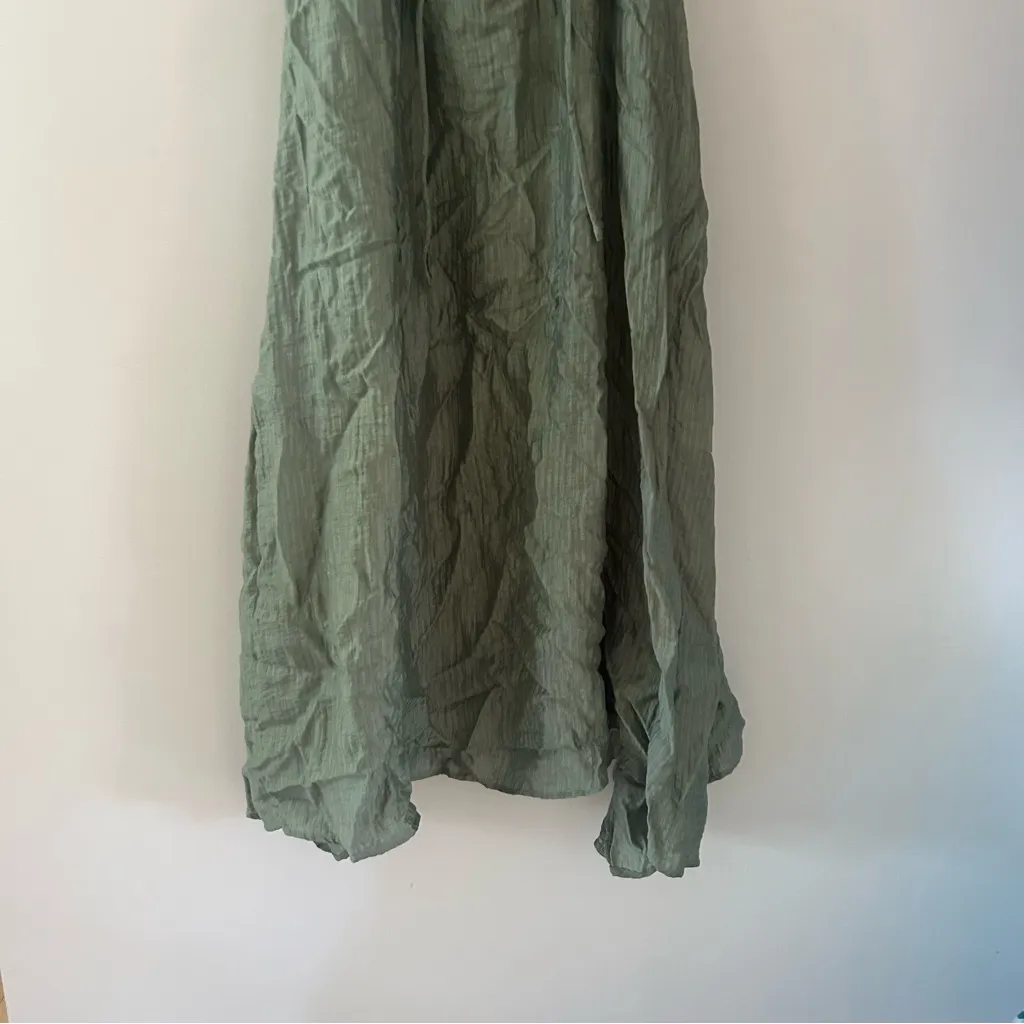 ASTR Wedelia Fit & Flare Sage Farmhouse Cottagecore Midi Dress Size L - Image 9