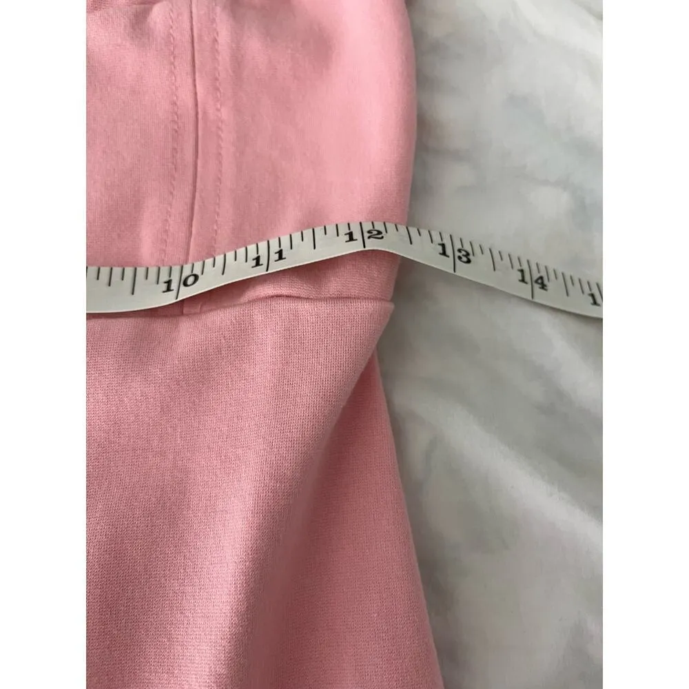 4S13NNA Michal Light Pink Sleeveless Bodycon Midi Dress With Side Slit Medium - Image 6