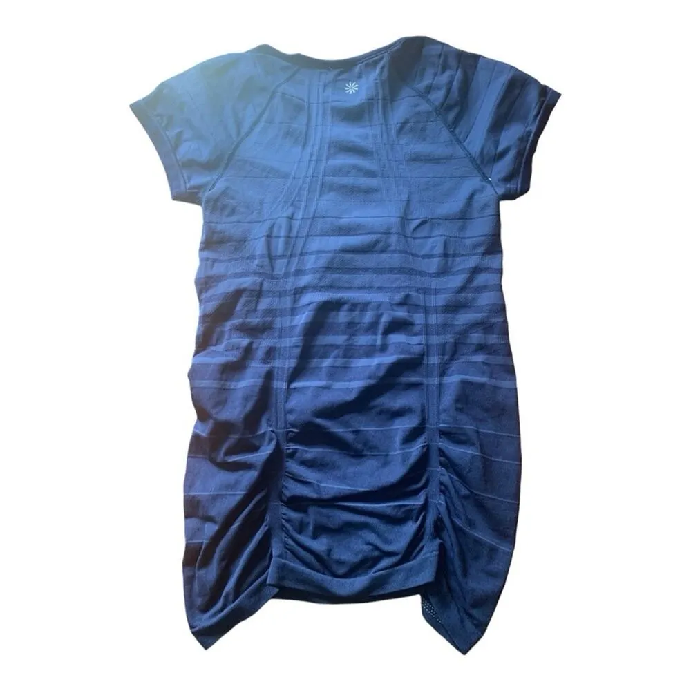 Athleta women's medium fastest track tee blue gradient swiftly short sleeve shir - Image 2