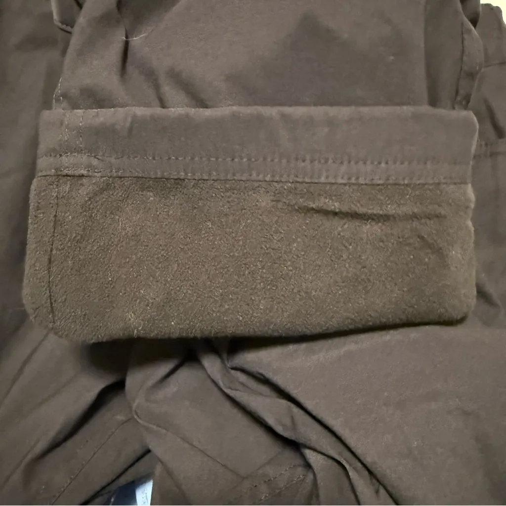 Eddie Bauer Rainer Fleece Lined Pants UPF Pockets Black Size‎ Medium NWT - Image 10