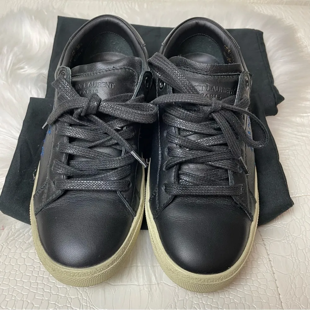 Authentic Saint Laurent Signature Sneaker Moon Plus Nero Black Size 36.5 - Image 3