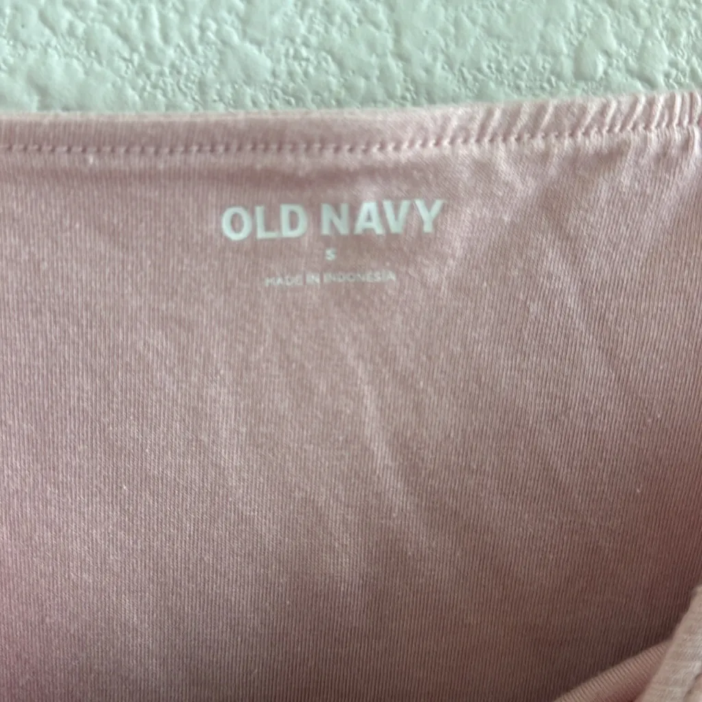 Old Navy Ribbed Blush Bodysuit Tank Top Cotton/Modal Small - Image 5