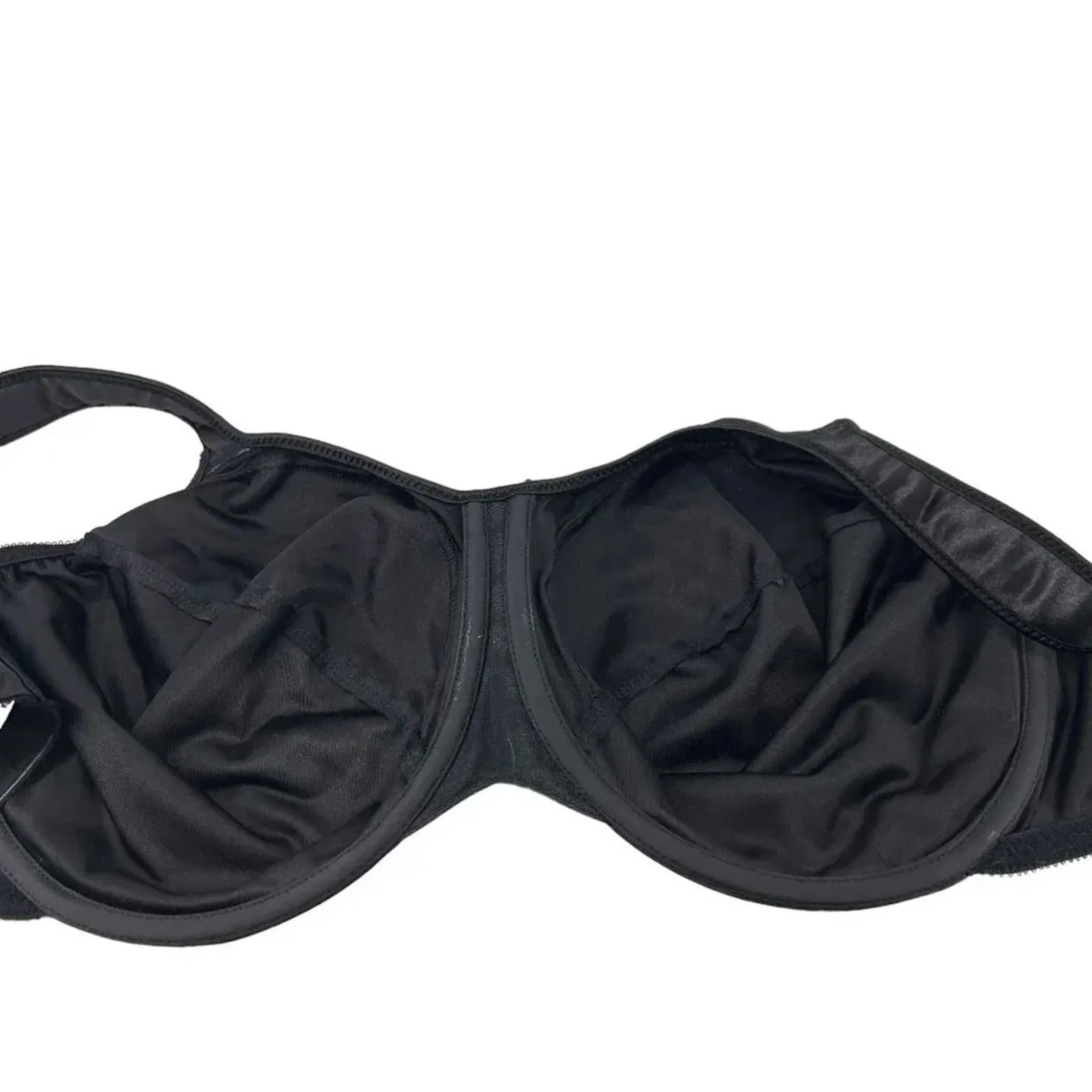 Bali Satin Tracings Full Coverage Underwire Minimizer Bra 3562 42DD Black - Image 2