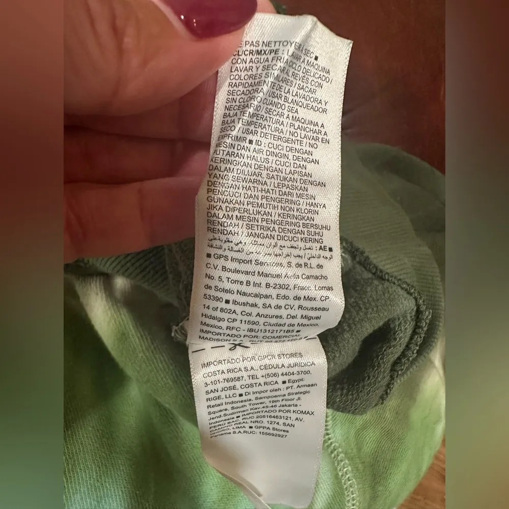 Old Navy tie dye Green and White Sweatshirt - Image 7