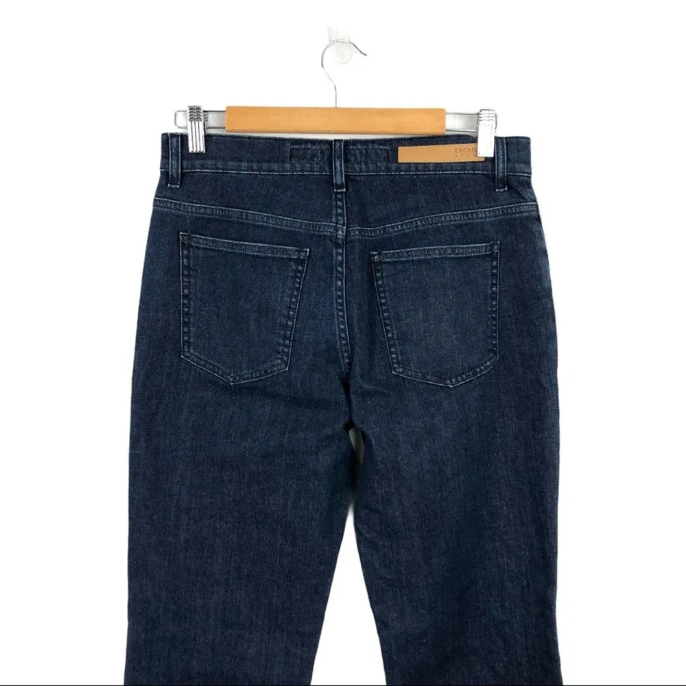 New Escada Sport High Rise Straight Leg Jeans Dark Wash Size 38 Women's Denim - Image 7