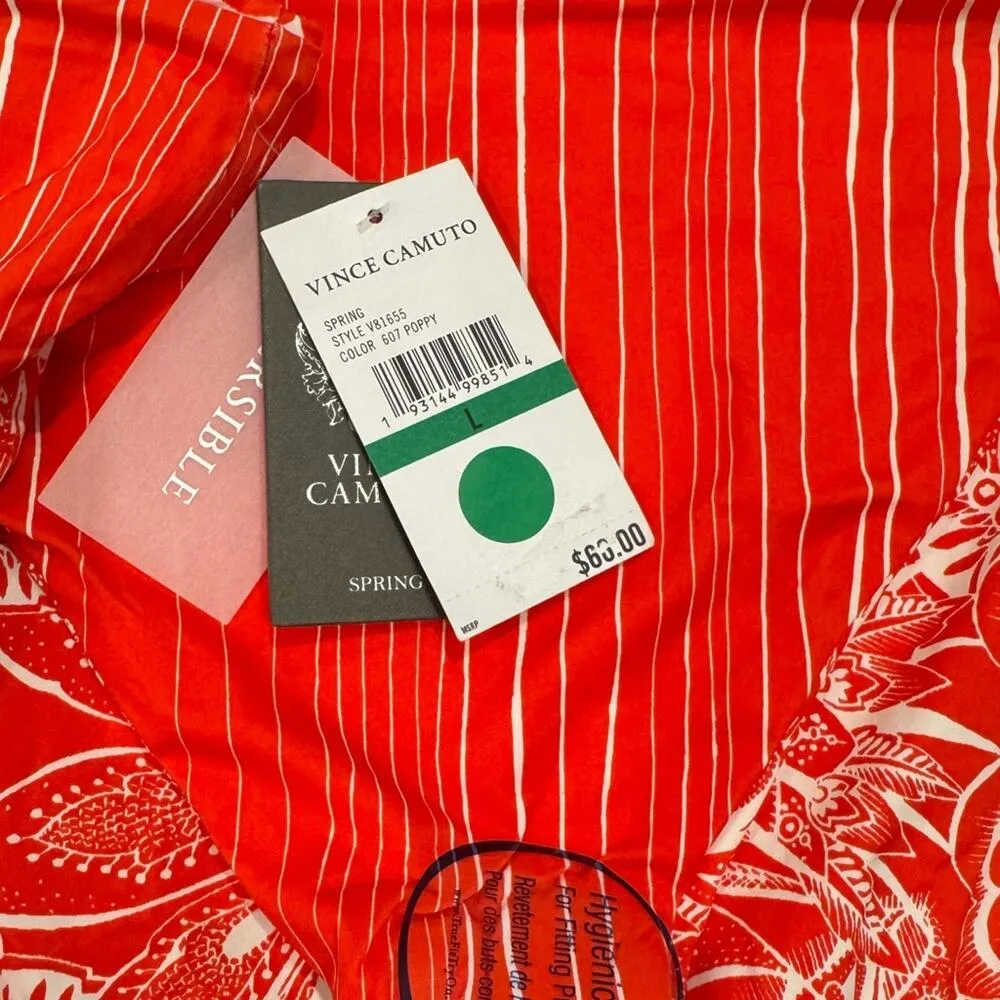 Vince Camuto Poppy Reversible High Leg Swimsuit Bikini Bottoms Size L - Image 7