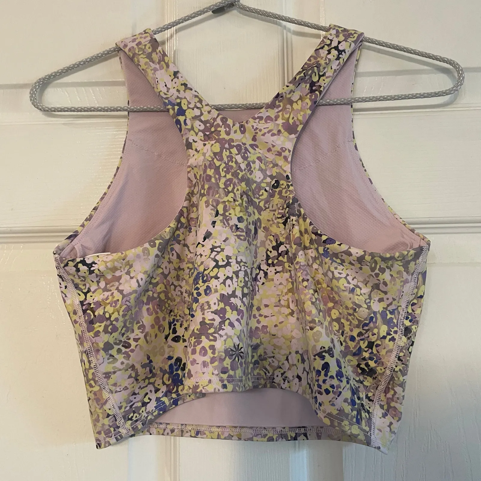 Athleta Conscious Train Crop Bra A-C, Dynamic Leopard Grey,Size S - Image 2