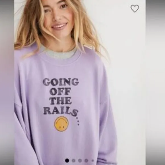 Aerie Going Off The Rails Pullover Long Sleeve Sweater - Image 2
