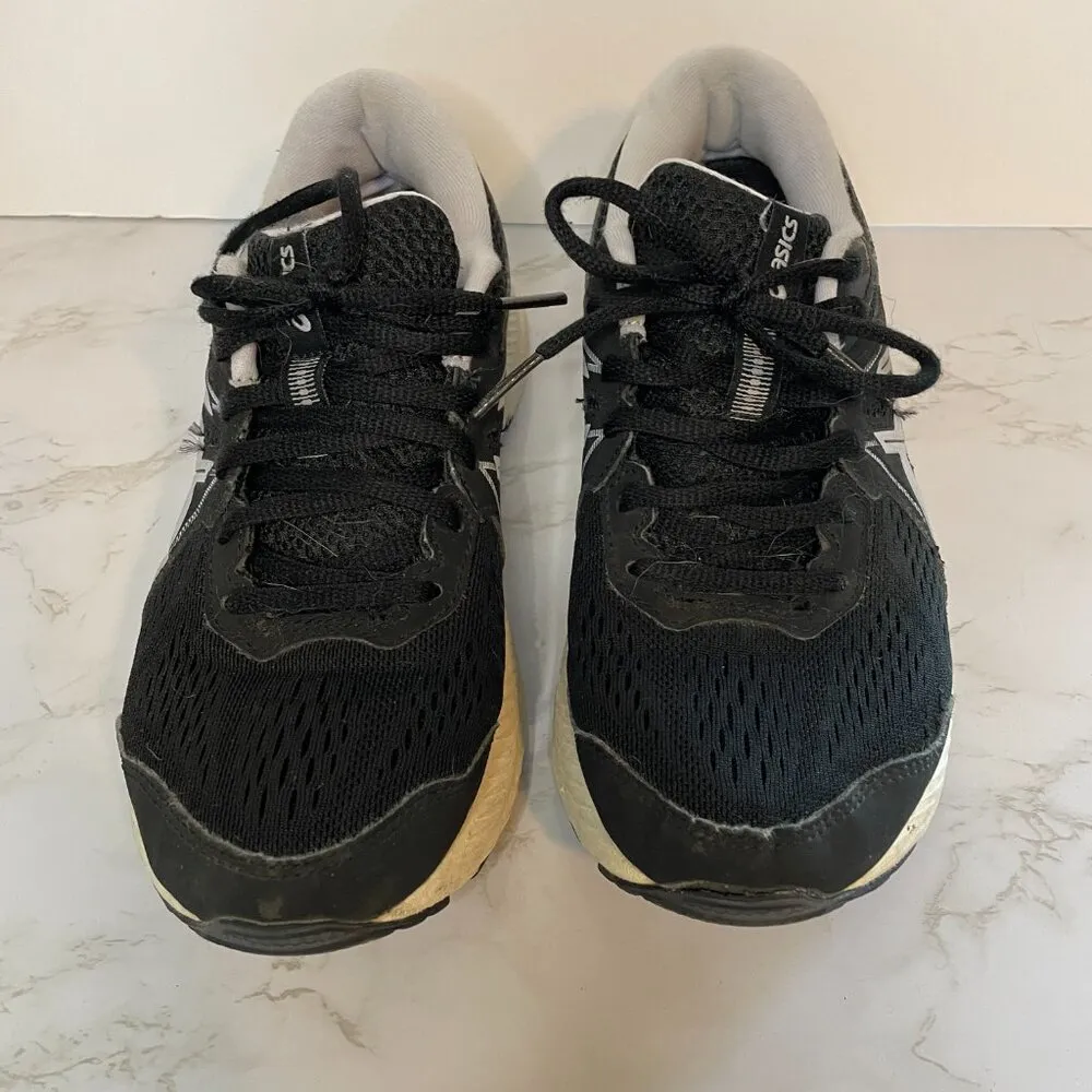 Asics Shoes Womens 7 Wide Gel Contend Running Sneakers 1012A910 Black - Image 2