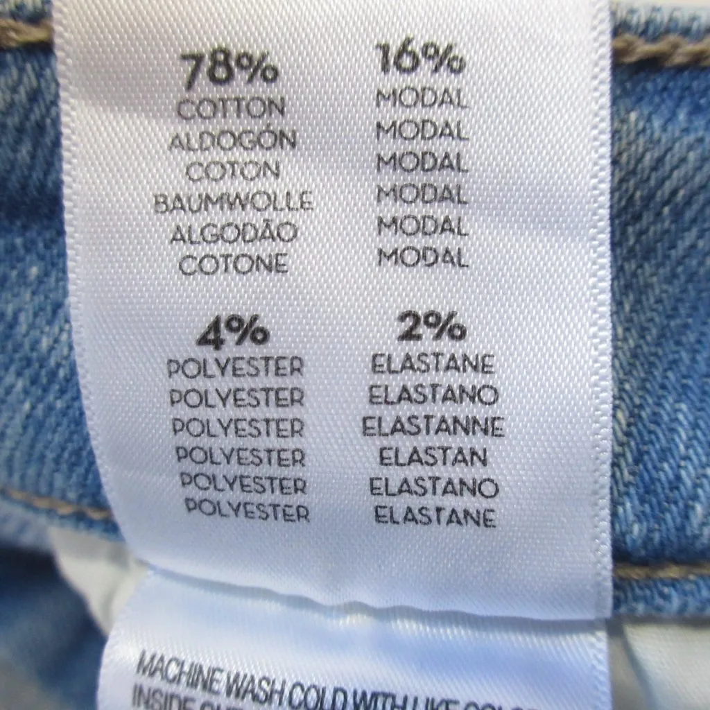 NWT Mother Mid Rise Dazzler Ankle Fray in Hopeless Romantic Stretch Crop Jean 32 Blue - Image 8