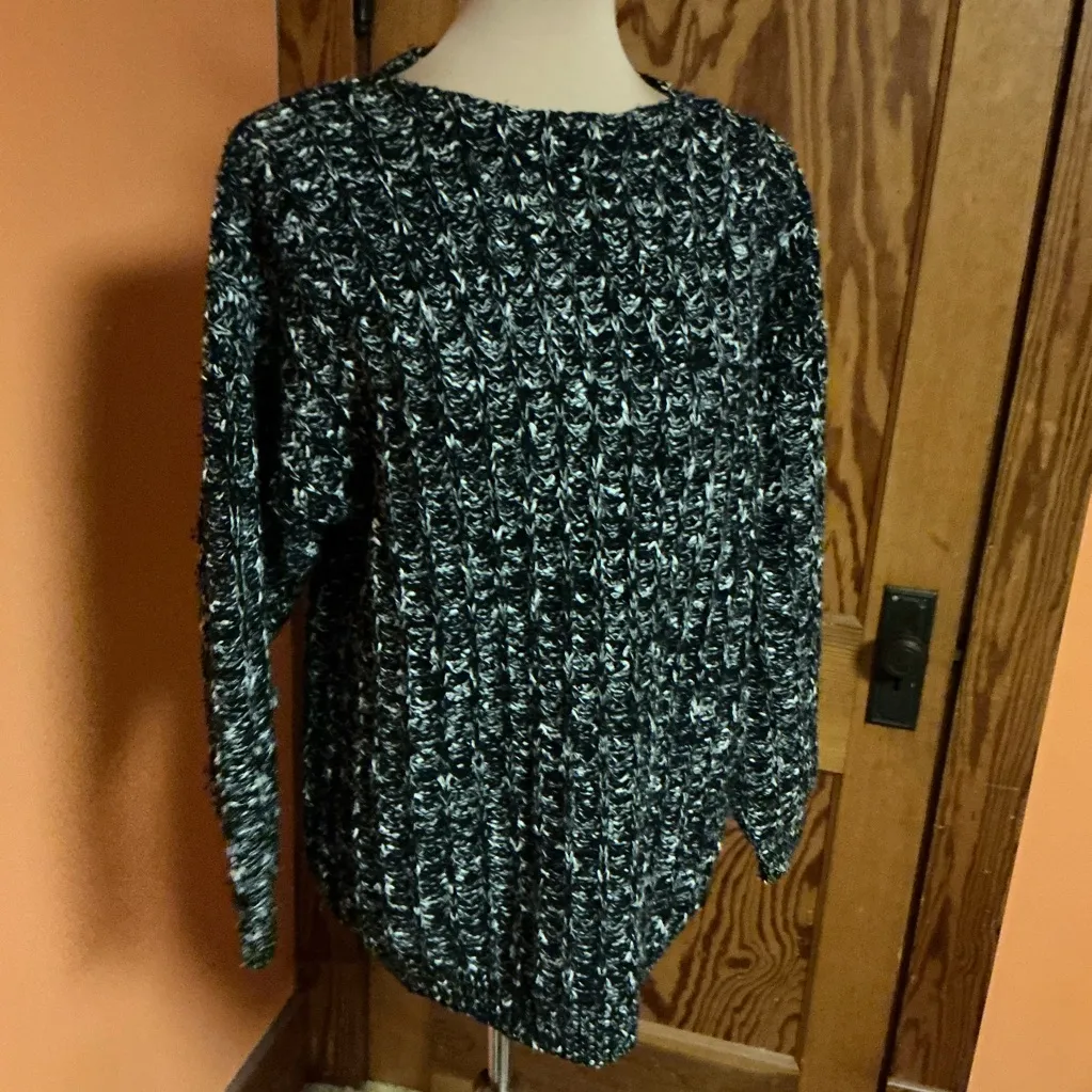 Vtg 80s Forenza chunky sweater Black Size M - Image 6