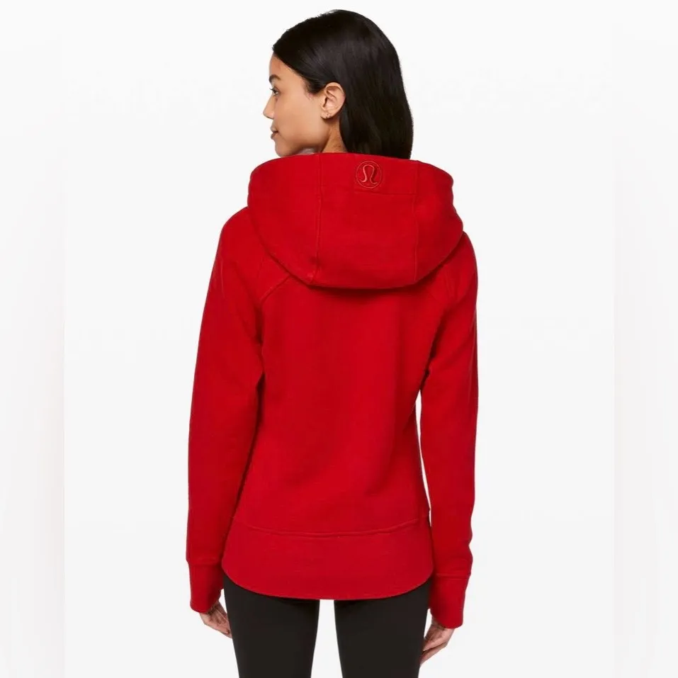 2019 Lululemon Scuba Hoodie Light Cotton Fleece Dark Red Size 2 Retired Edition - Image 2