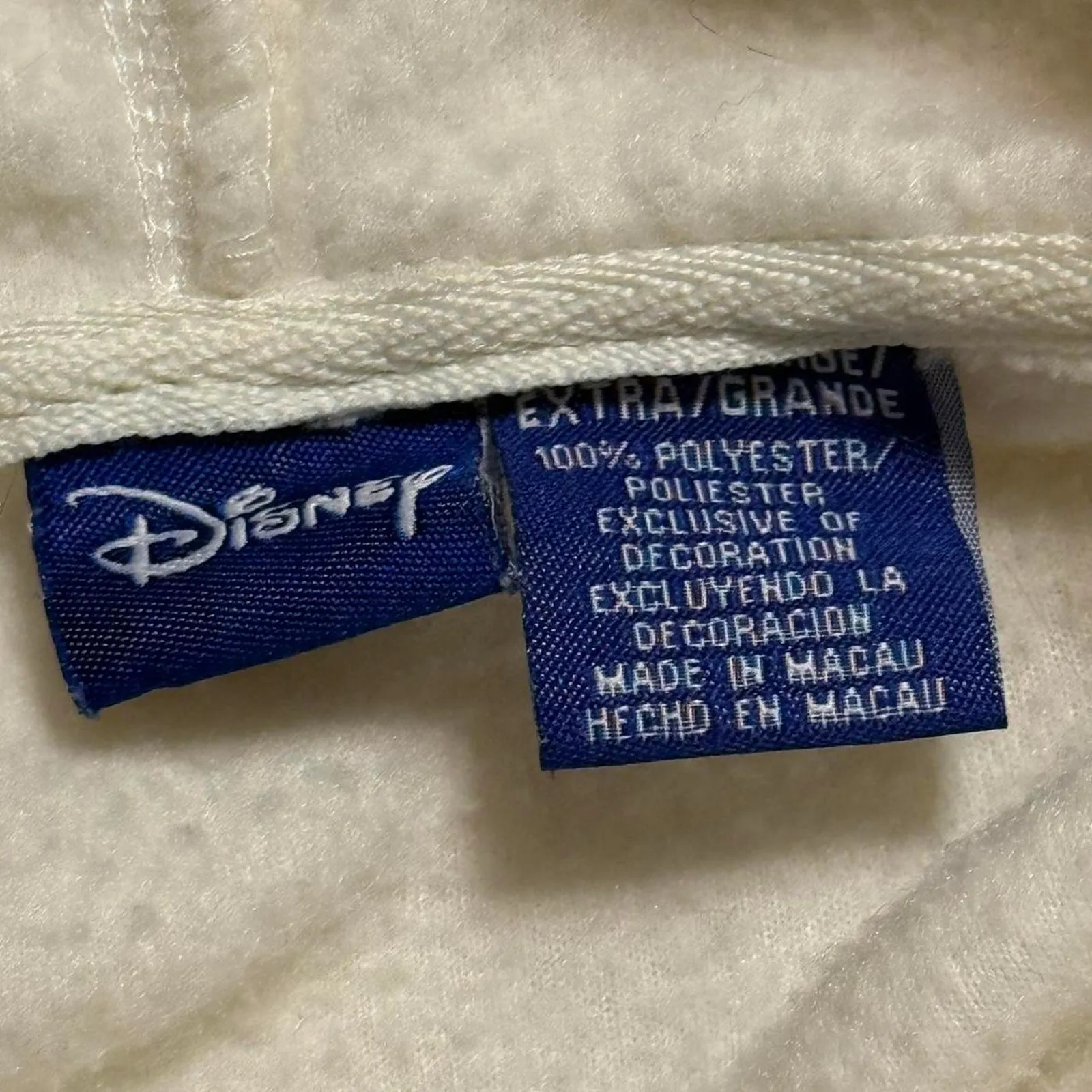 Eeyore fleece cream pullover sweatshirt Size XL - Image 5