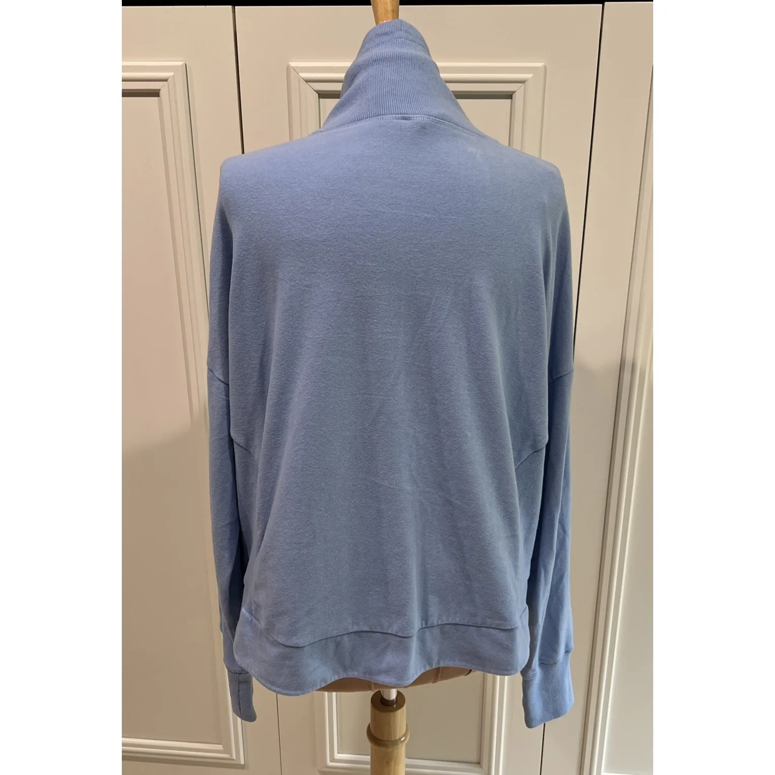 Sweaty‎ Betty Harmonise Luxe Fleece Sweatshirt Coast Blue Sweater - Image 5