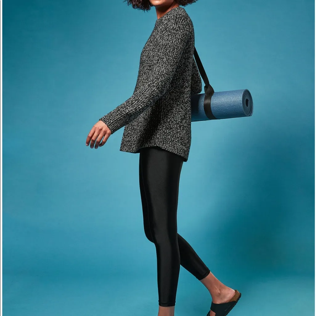 Athleta Sierra Crew Sweater, Black Marl, Size S, NWT - Image 4