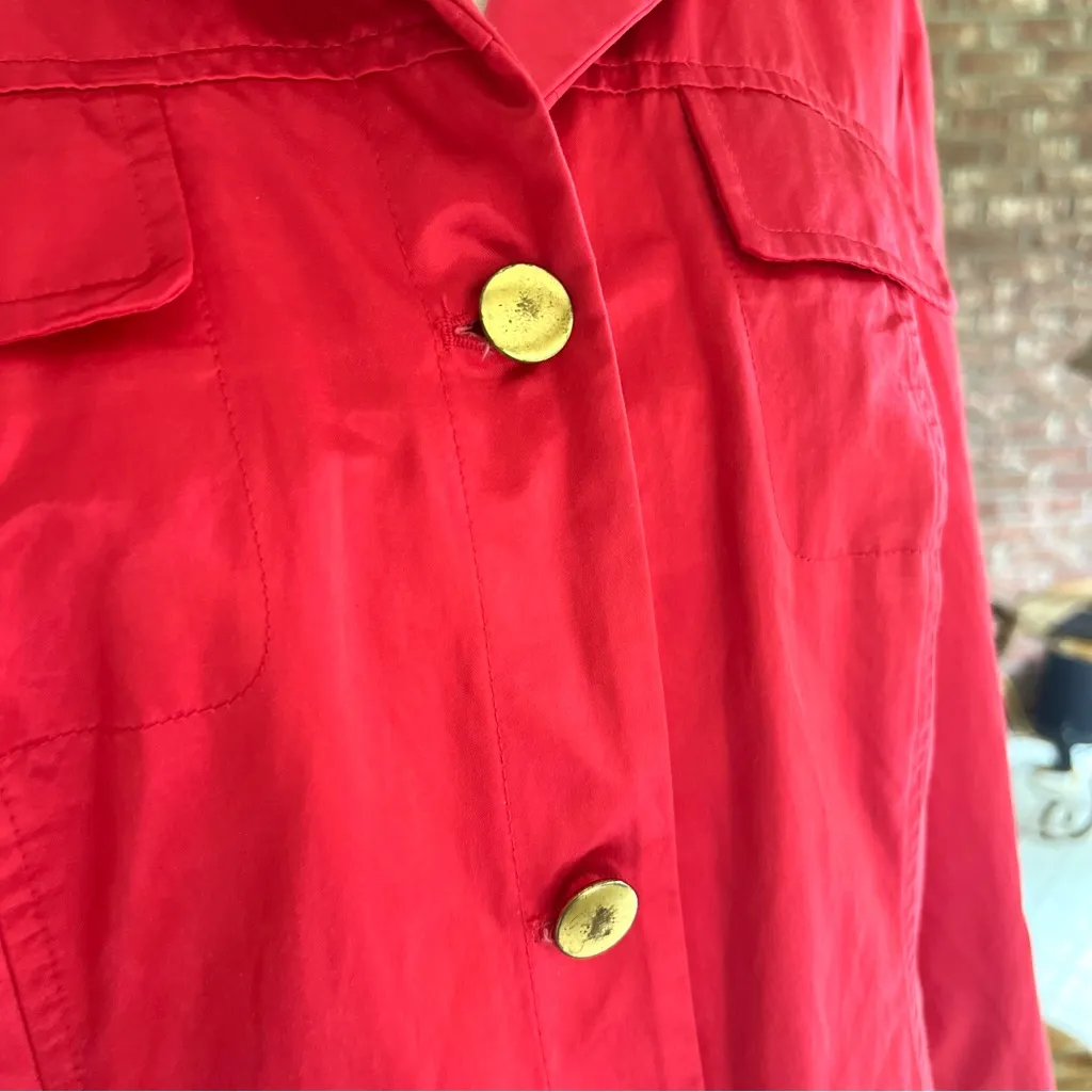 Chico's Chico’s Jacket Satin Red L/12 Evening Long Sleeve Elegant Party Work Classic Mod - Image 13