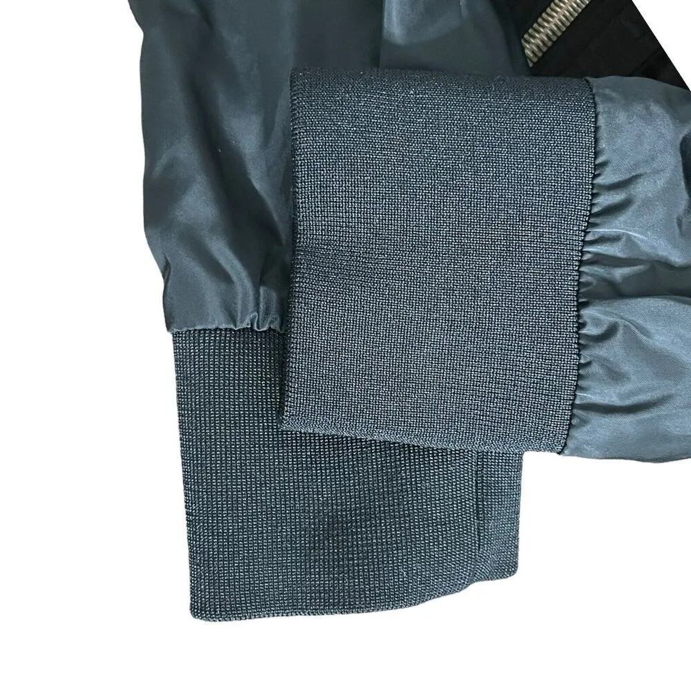 Free People Black Midnight Bomber Jacket Long Sleeves Cropped Women’s Size XS - Image 7