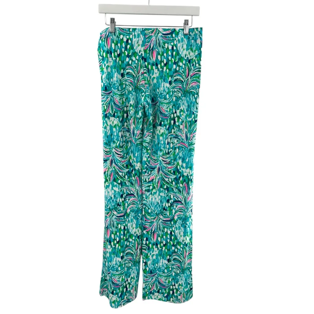 Lilly Pulitzer Georgia May Palazzo Pants Emerald Isle Pineapple of My Eye Print - Image 4