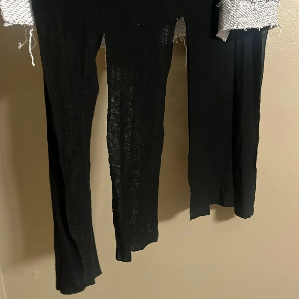 ARK Long Cardigan Sz 2 Whimsical USA Made Knitted Fairy Grunge Goth 100% Cotton - Image 3