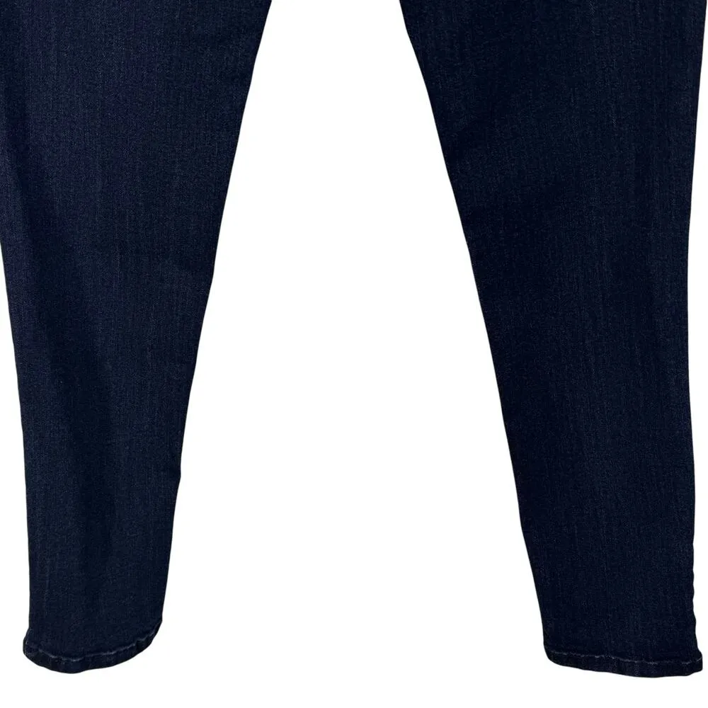 Democracy SZ 2 “Ab”solution Jeans Mid-Rise Stretch Zip-Fly Whiskered Dark Wash - Image 6