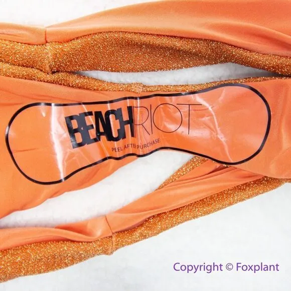 NEW Free People Beach Riot Vanessa shine chili‎ sparkle glitter bottoms, size M - Image 9