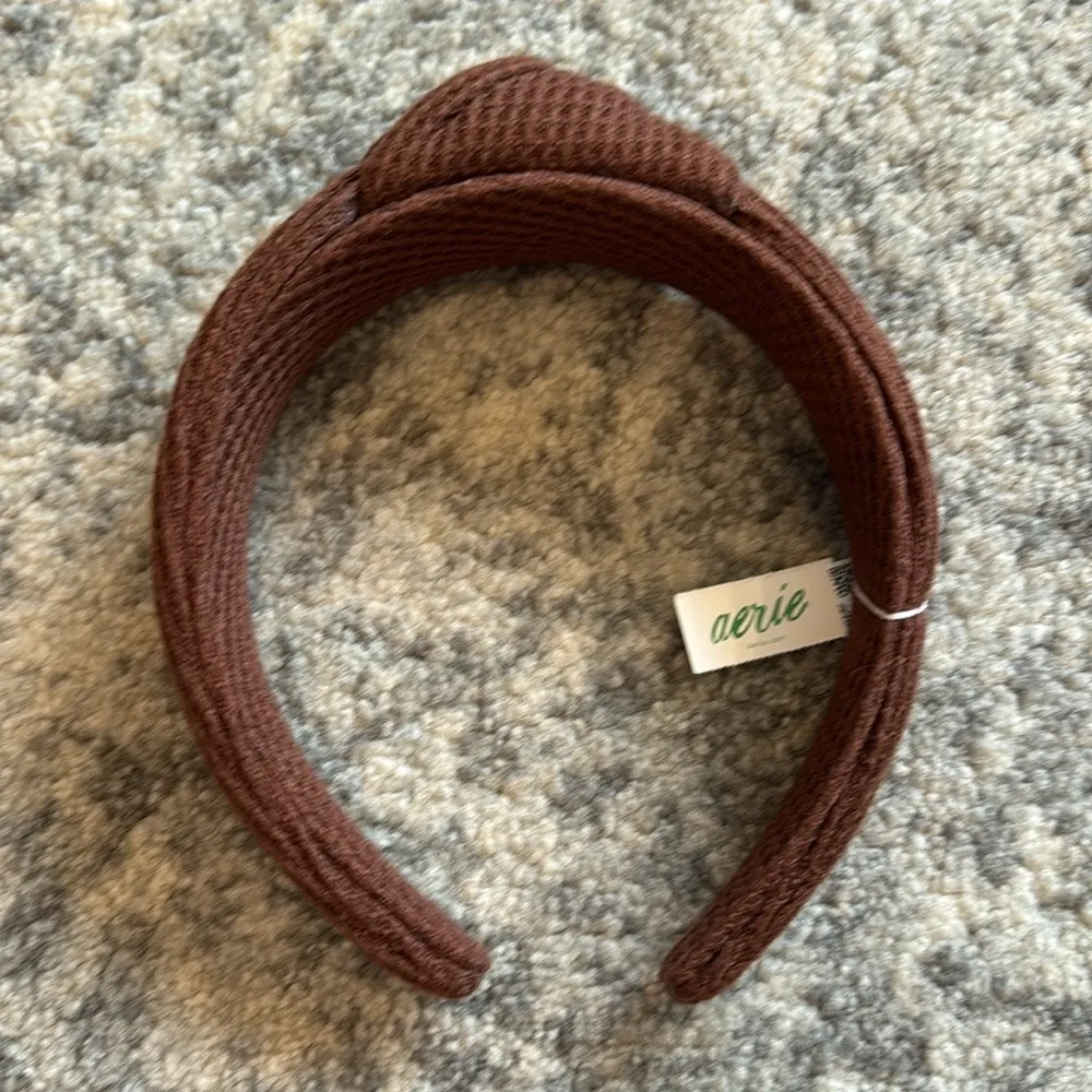 Aerie Brown Textured Headband - Image 2
