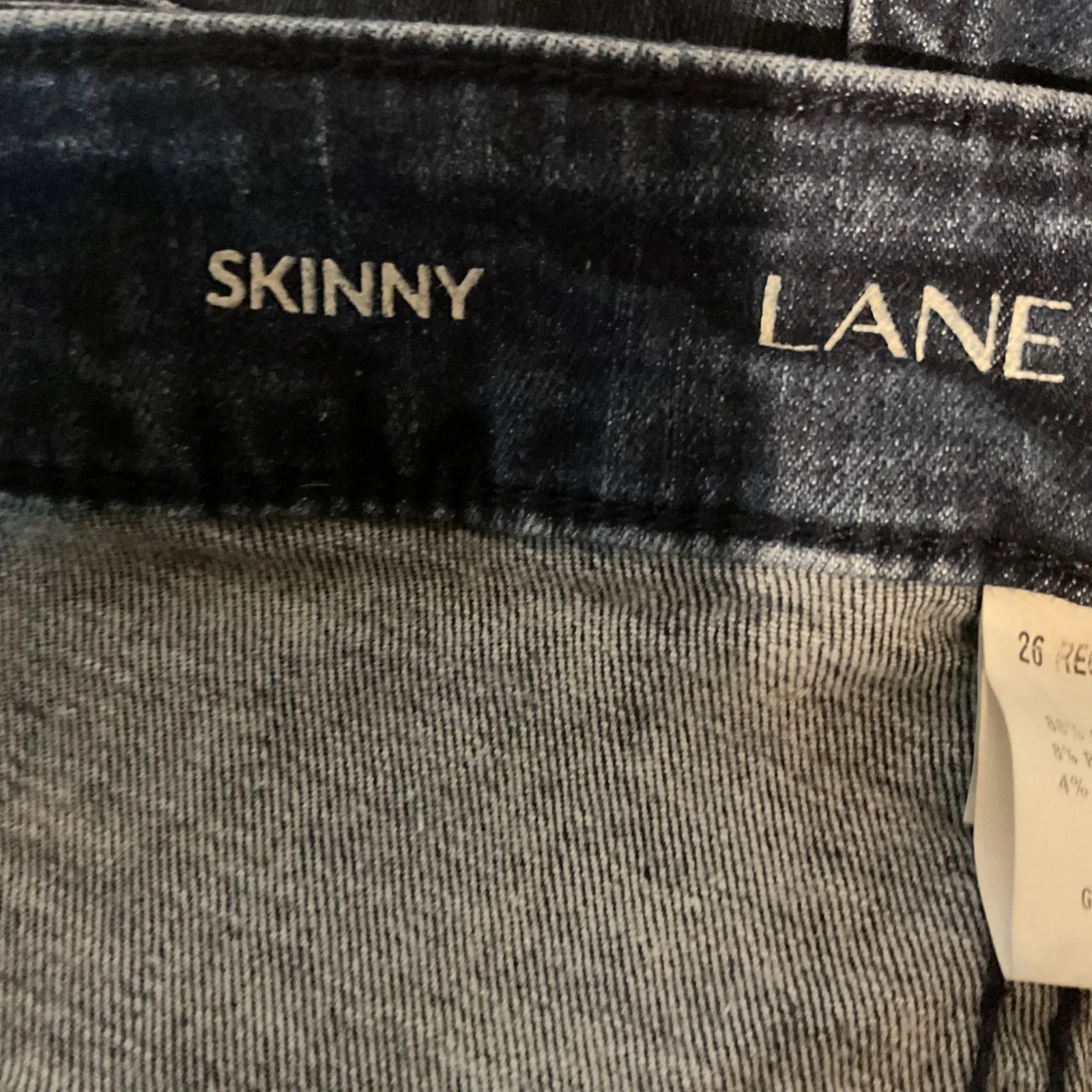 Lane Bryant Signature Fit High Rise Stretchy‎ Cut Off Skinny Denim Jeans Size 26 - Image 6