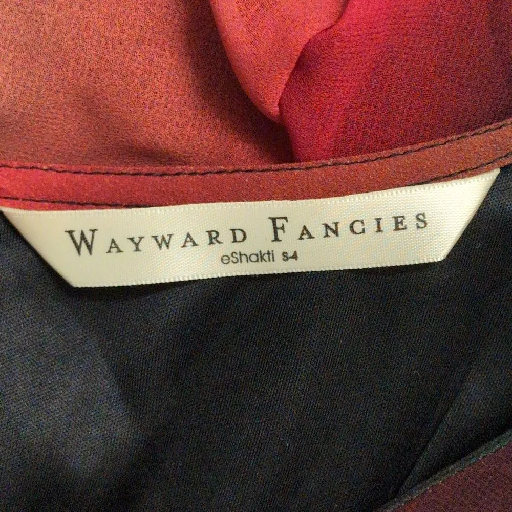 Wayward Fancies Olive Orange Ombre Stripe Smocked Waist A - Image 6