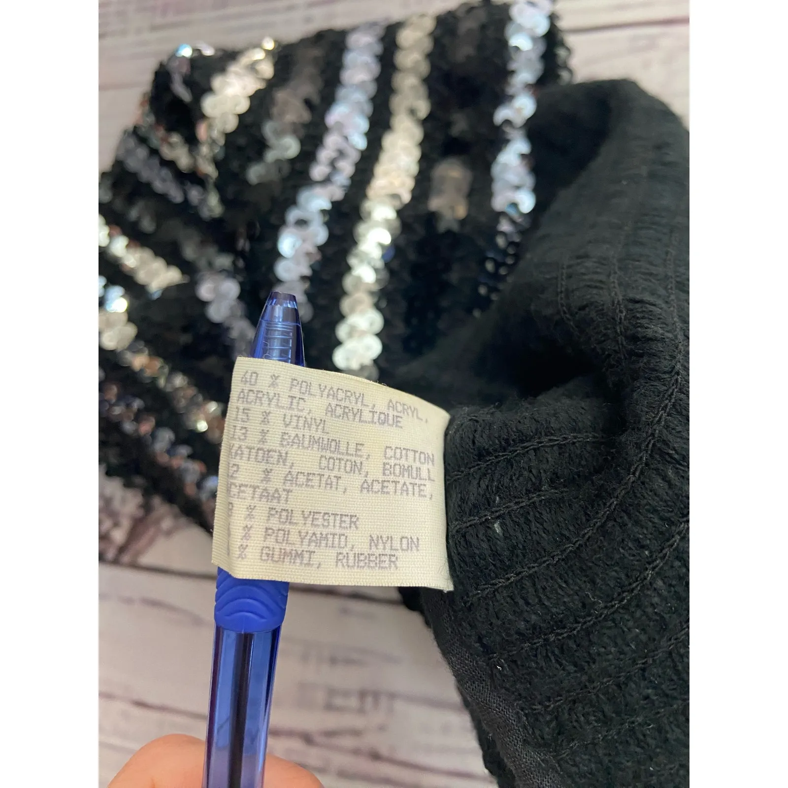 Vintage Vera Mont Tube Top Womens 10 Sequin Shine Stretch Germany Night Club - Image 10