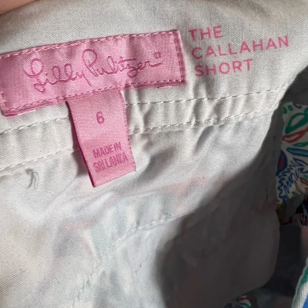 Lilly Pulitzer Let Minnow Callahan Shorts Size 6 - Image 4