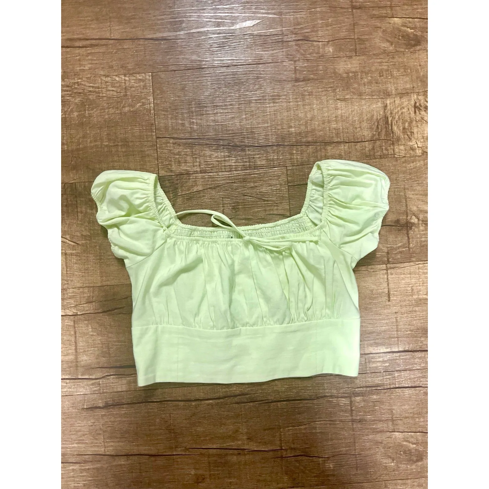 ZARA cottagecore maid puff sleeve top - Image 2