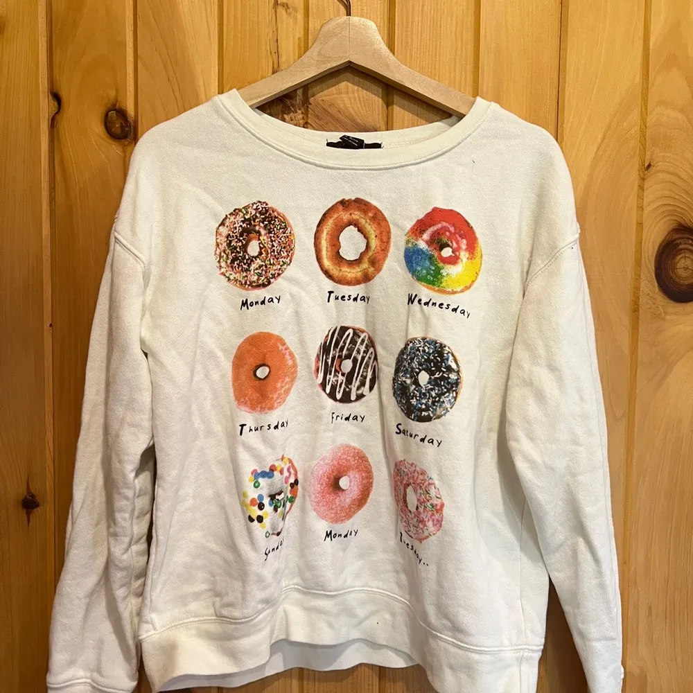 Forever 21 Donut Days of the Week Pullover - Image 2