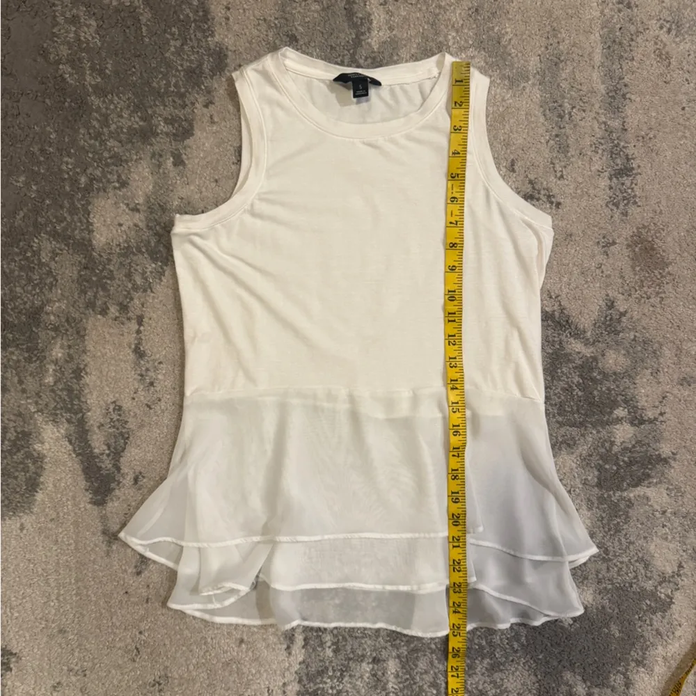 Simply Vera Vera Wang White Layered Tank Top - Image 6