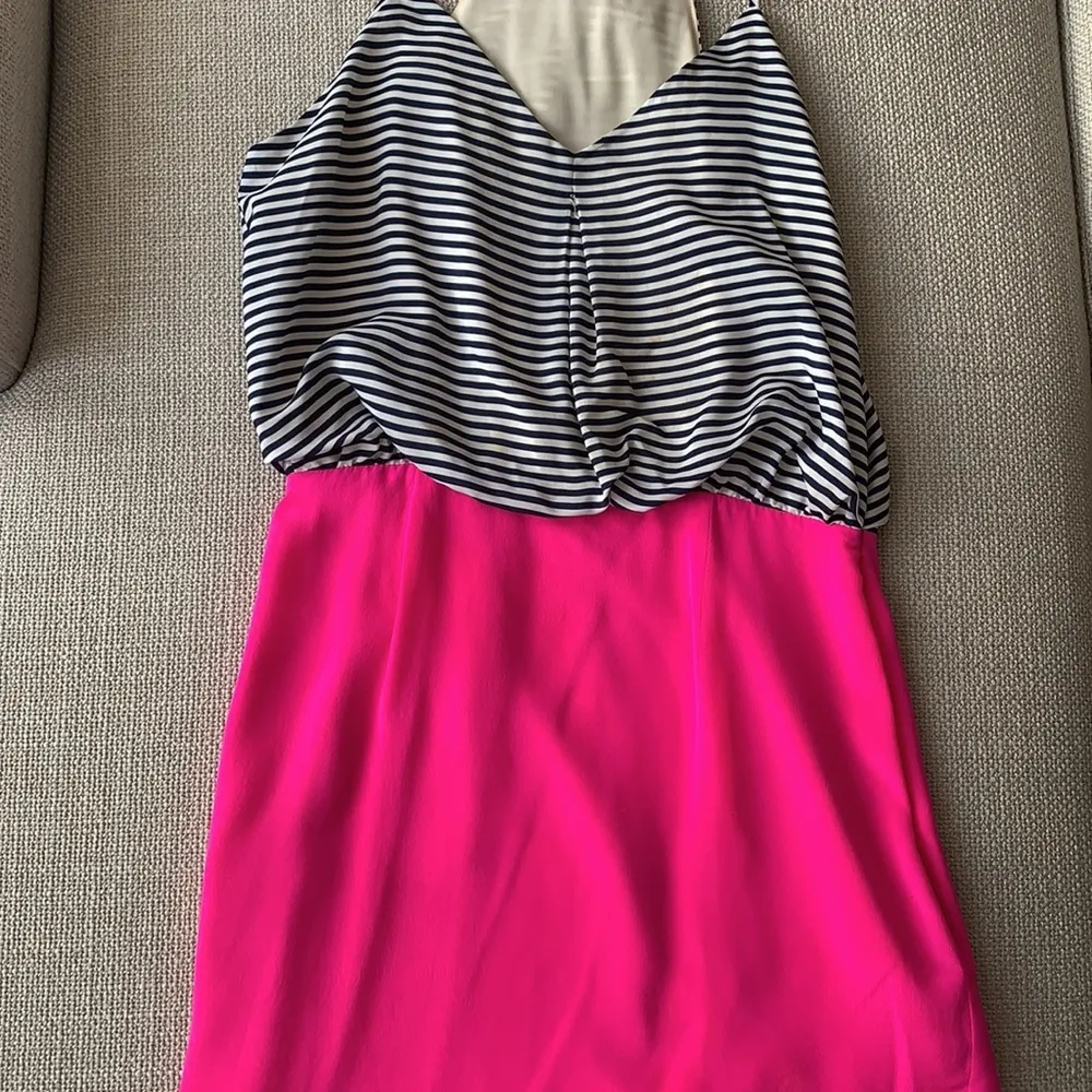 Greylin Striped Hot Pink Dress - Image 3
