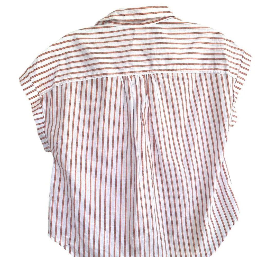 Japna Striped Button-Up Shirt - Red and White - Image 2