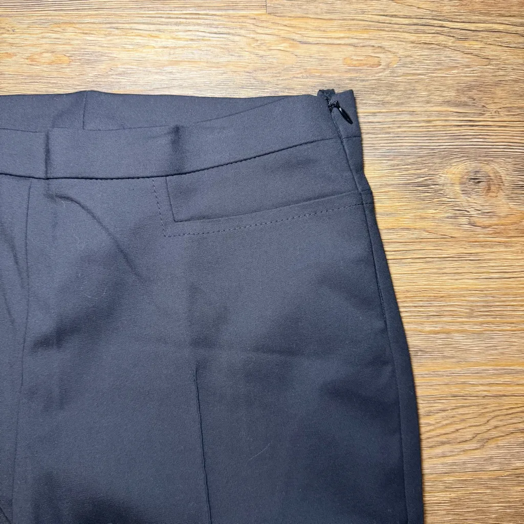 Akris Punto Franca Black Straight Leg Trousers Pants Size 6 NWT Tailored - Image 3