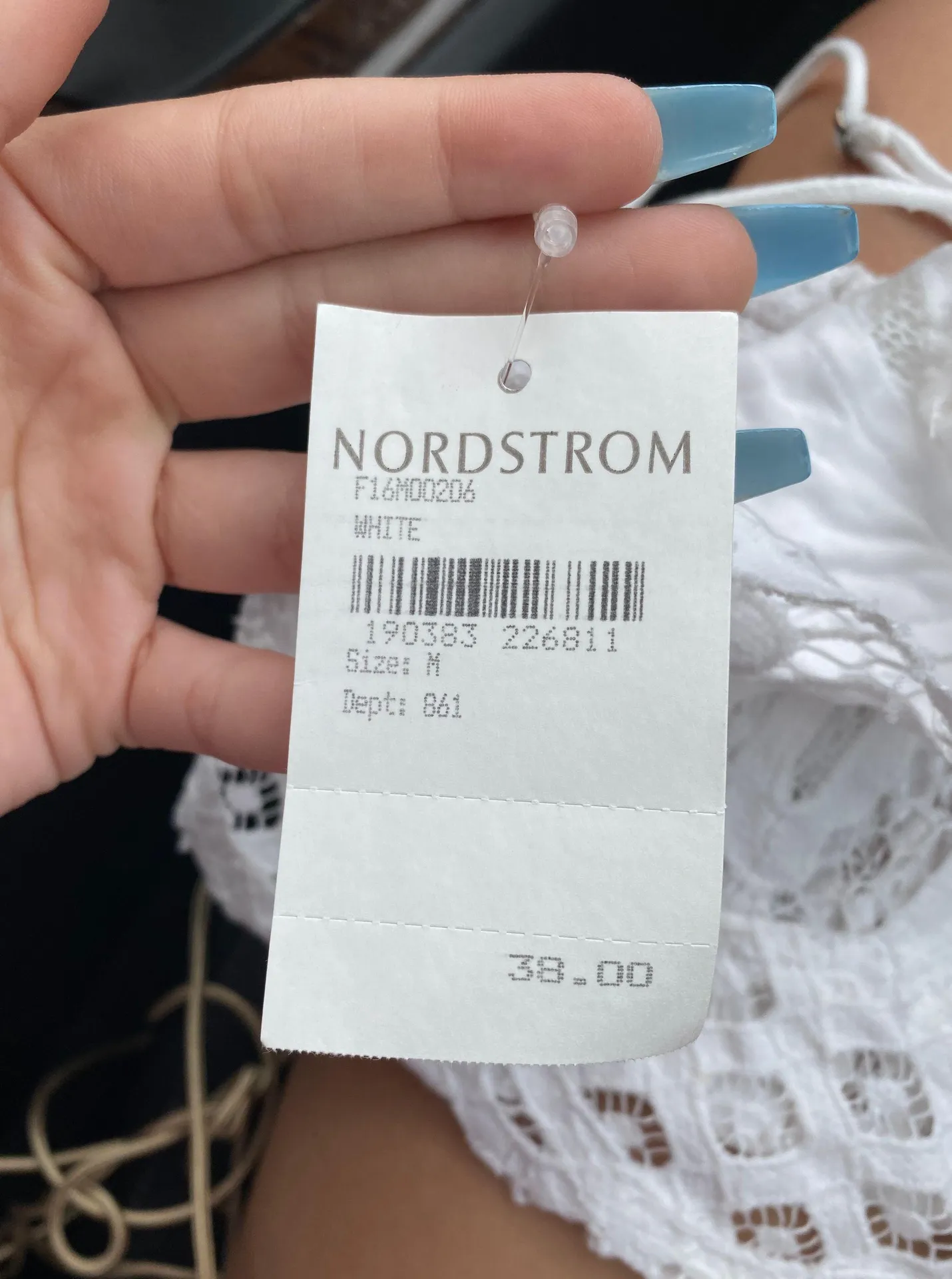 Nordstrom Rack White Bralet - Image 4