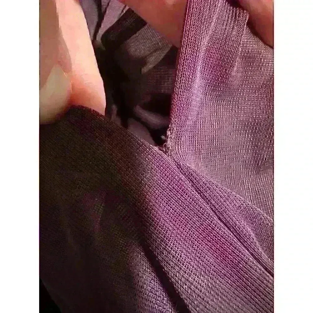 NWT‎ David's Bridal F19608 Plum Long Lace Mesh High Neck Sz 2 - Image 11